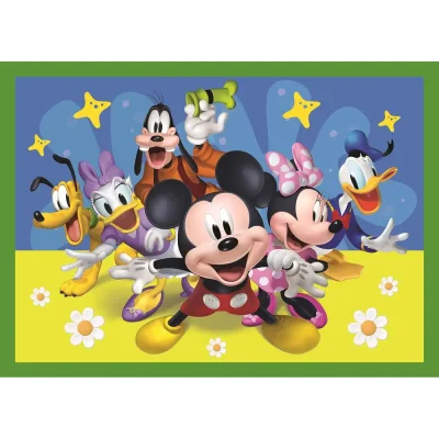 TREFL 4in1 Jigsaw Puzzle - Among the friends, Mickey Mouse Funhouse  / Disney จิ๊กซอว์เด็ก 3 ปี+