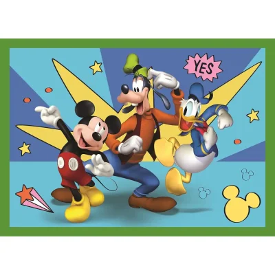 TREFL 4in1 Jigsaw Puzzle - Among the friends, Mickey Mouse Funhouse  / Disney จิ๊กซอว์เด็ก 3 ปี+