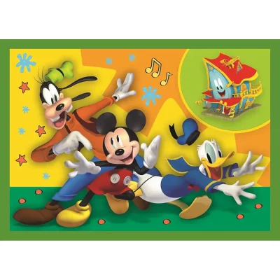 TREFL 4in1 Jigsaw Puzzle - Among the friends, Mickey Mouse Funhouse  / Disney จิ๊กซอว์เด็ก 3 ปี+
