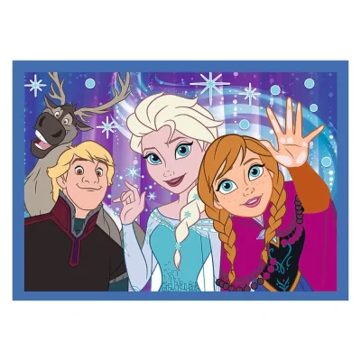 TREFL 4in1 Jigsaw Puzzle - The happy world of Disney / Disney 100 จิ๊กซอว์เด็ก 4 ปี+