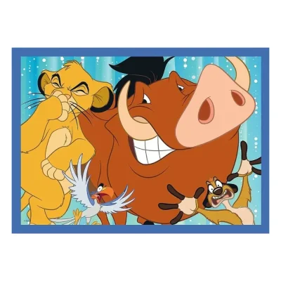 TREFL 4in1 Jigsaw Puzzle - The happy world of Disney / Disney 100 จิ๊กซอว์เด็ก 4 ปี+