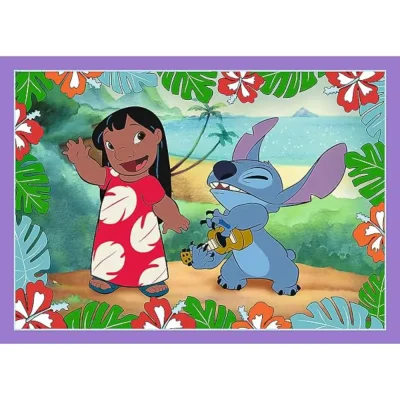 TREFL 4in1 Jigsaw Puzzle - Lilo&Stitch's crazy day จิ๊กซอว์เด็ก 4 ปี+