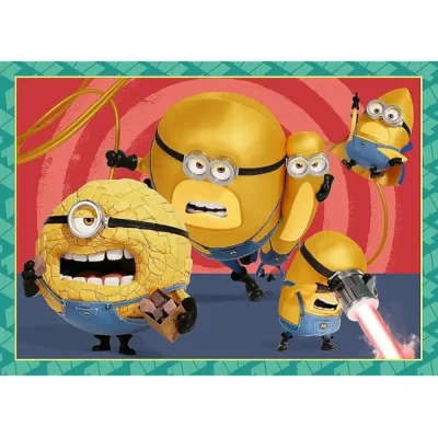 TREFL 4in1 Jigsaw Puzzle - Crazy Minions จิ๊กซอว์เด็ก 4 ปี+