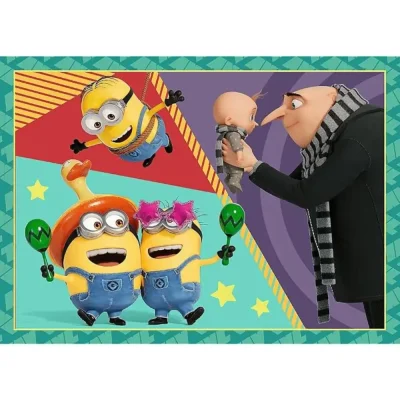 TREFL 4in1 Jigsaw Puzzle - Crazy Minions จิ๊กซอว์เด็ก 4 ปี+