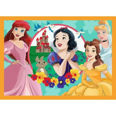 TREFL 4in1 Jigsaw Puzzle - Fairy tale stories / Disney Princess จิ๊กซอว์เด็ก 4 ปี+