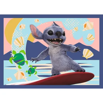 TREFL 4in1 Jigsaw Puzzle - Holidays in Hawaii / Stitch The Movie จิ๊กซอว์เด็ก 4 ปี+
