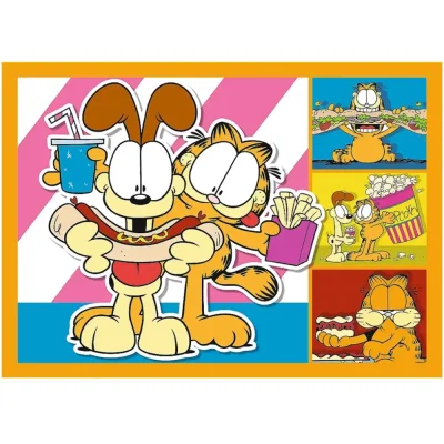 TREFL 4in1 Jigsaw Puzzle - Garfield loves lasagna จิ๊กซอว์เด็ก 4 ปี+