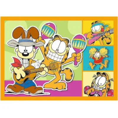 TREFL 4in1 Jigsaw Puzzle - Garfield loves lasagna จิ๊กซอว์เด็ก 4 ปี+