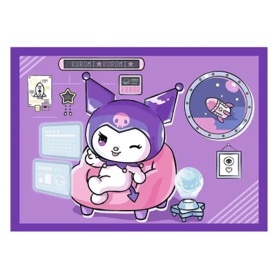 TREFL 4in1 Jigsaw Puzzle - Day with Kuromii / Sanrio จิ๊กซอว์เด็ก 4 ปี+