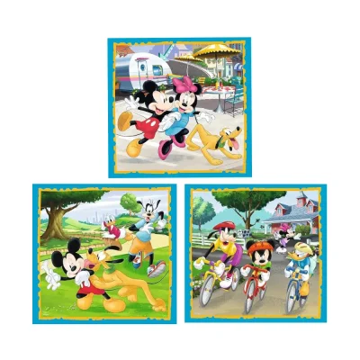 TREFL 3in1 Jigsaw Puzzle - Mickey Mouse with friends / Disney จิ๊กซอว์เด็ก 3 ปี+