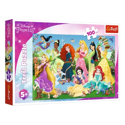 TREFL 100 Piece Jigsaw Puzzle - Charming Princesses / Princess จิ๊กซอว์เด็ก 5 ปี+