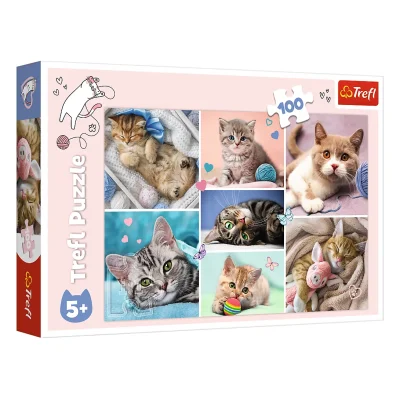 TREFL 100 Piece Jigsaw Puzzle - In the cat world จิ๊กซอว์เด็ก 5 ปี+