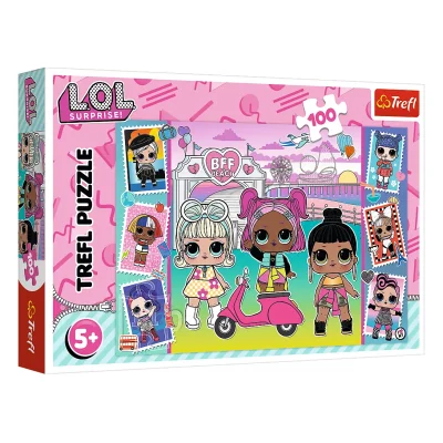 TREFL 100 Piece Jigsaw Puzzle - Photos of the dolls  / LOL Surprise จิ๊กซอว์เด็ก 5 ปี+