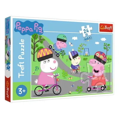TREFL 24 Piece Maxi Jigsaw Puzzle - Peppa Pig's active day