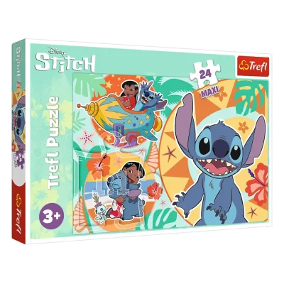 TREFL 24 Piece Maxi Jigsaw Puzzle - Happy day of  Lilo&Stitch