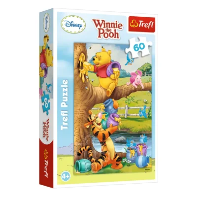 TREFL 60 Piece Jigsaw Puzzle - A little something / Winnie the Pooh จิ๊กซอว์เด็ก 4 ปี+