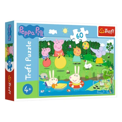 TREFL 60 Piece Jigsaw Puzzle - Holiday fun / Peppa Pig จิ๊กซอว์เด็ก 4 ปี+