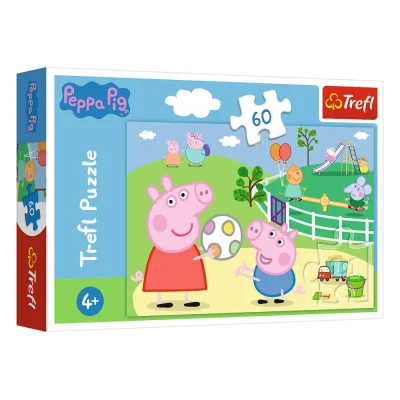 TREFL 60 Piece Jigsaw Puzzle - Fun with friends / Peppa Pig จิ๊กซอว์เด็ก 4 ปี+