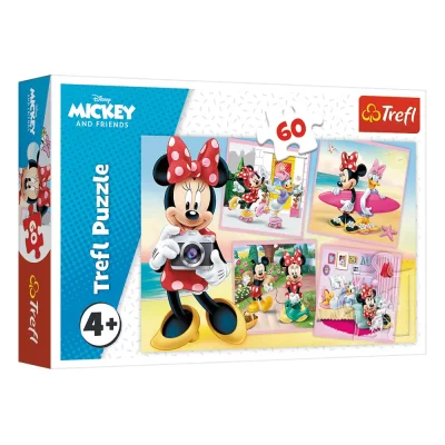 TREFL 60 Piece Jigsaw Puzzle -  Lovely Minnie / Minnie จิ๊กซอว์สำหรับเด็ก 4 ปี+