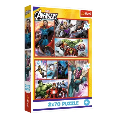 TREFL 2x70 Piece Jigsaw Puzzle - Become a hero / Marvel
