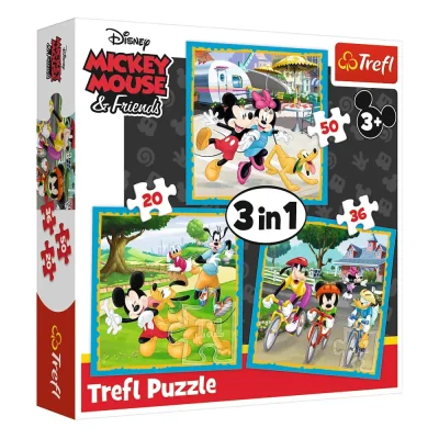 TREFL 3in1 Jigsaw Puzzle - Mickey Mouse with friends / Disney จิ๊กซอว์เด็ก 3 ปี+