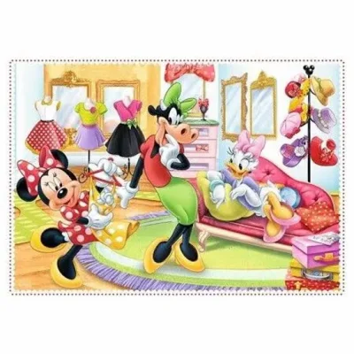 TREFL 4in1 Jigsaw Puzzle - Minnie with friends / Disney จิ๊กซอว์เด็ก 3 ปี+