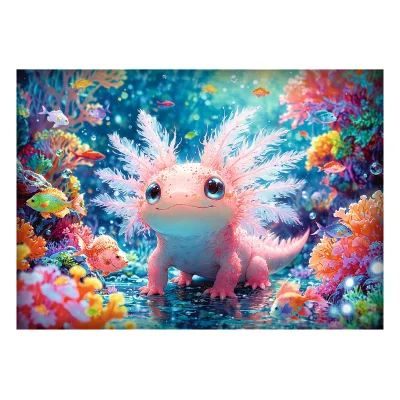 TREFL 500 Piece Jigsaw Puzzle - Axolotl จิ๊กซอว์ 500 ชิ้น