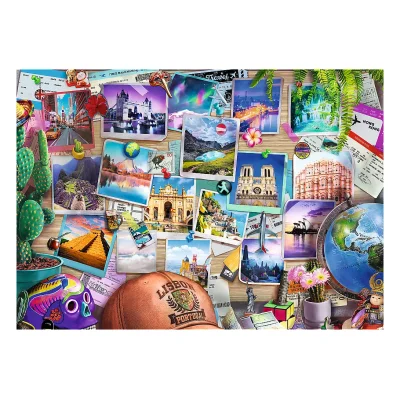 TREFL 500 PP Piece Jigsaw Puzzle - Tea Time: Travel Memories จิ๊กซอว์ 500 ชิ้น