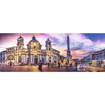 TREFL 500 Panorama Piece Jigsaw Puzzle - Piazza Navona Rome, Italy จิ๊กซอว์ 500 ชิ้น