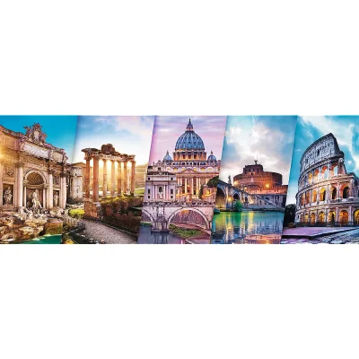TREFL 500 Panorama Piece Jigsaw Puzzle - Traveling to Italy จิ๊กซอว์ 500 ชิ้น