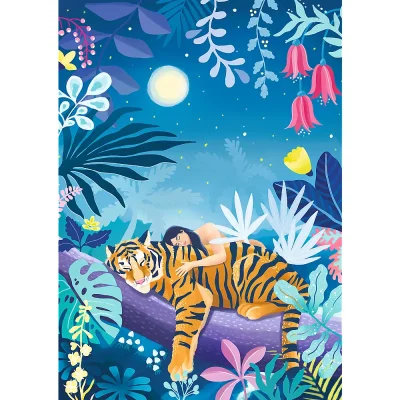 TREFL 500 UFT Piece Jigsaw Puzzle - Tiger's Nap จิ๊กซอว์ 500 ชิ้น