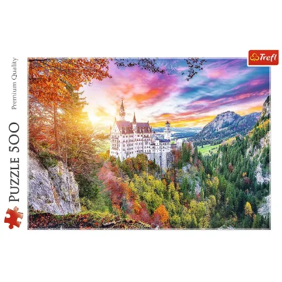 TREFL 500 Piece Jigsaw Puzzle - View of the Neuschwanstein Castle, Germany จิ๊กซอว์ 500 ชิ้น