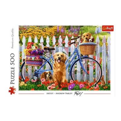 TREFL 500 Piece Jigsaw Puzzle - Puppies Adventure จิ๊กซอว์ 500 ชิ้น