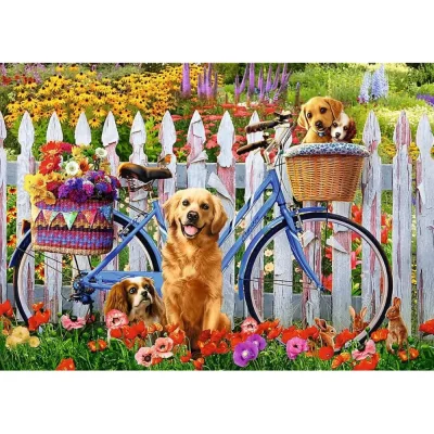 TREFL 500 Piece Jigsaw Puzzle - Puppies Adventure จิ๊กซอว์ 500 ชิ้น