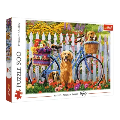 TREFL 500 Piece Jigsaw Puzzle - Puppies Adventure จิ๊กซอว์ 500 ชิ้น