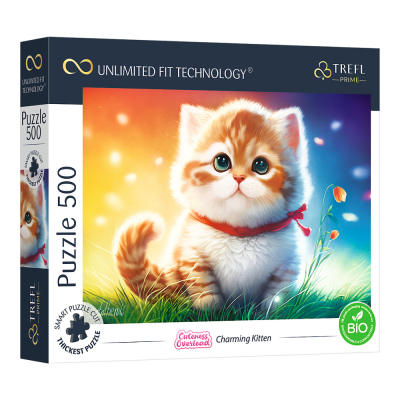 TREFL 500 UFT Piece Jigsaw Puzzle - Charming Kitten จิ๊กซอว์ 500 ชิ้น