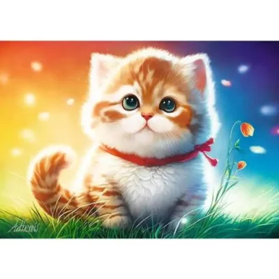 TREFL 500 UFT Piece Jigsaw Puzzle - Charming Kitten จิ๊กซอว์ 500 ชิ้น