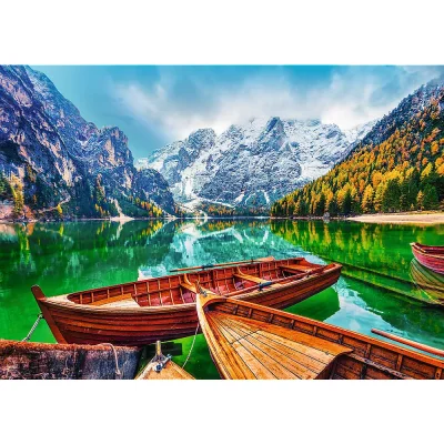 TREFL 500 Piece Jigsaw Puzzle - Lake Braies, Italy จิ๊กซอว์ 500 ชิ้น