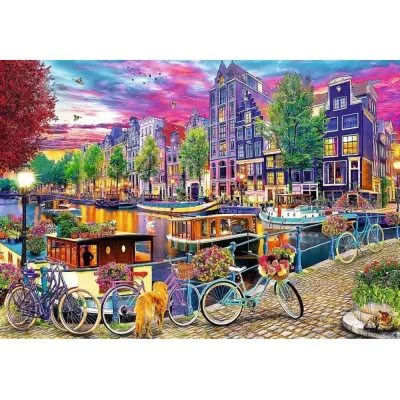 TREFL 2x500 Piece Jigsaw Puzzle - European capitals จิ๊กซอว์ 500 ชิ้น
