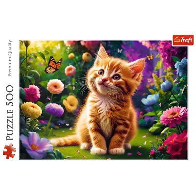 TREFL 500 Piece Jigsaw Puzzle - Cute Kitty จิ๊กซอว์ 500 ชิ้น