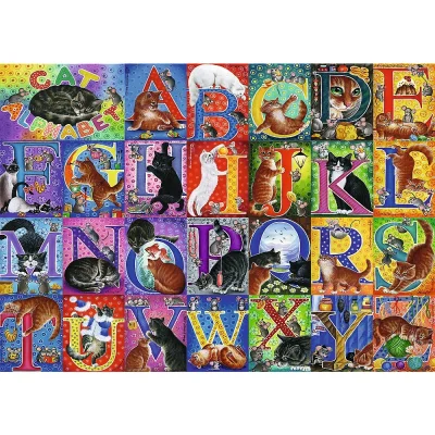 TREFL 500 Piece Jigsaw Puzzle - Cat's Alphabet จิ๊กซอว์ 500 ชิ้น