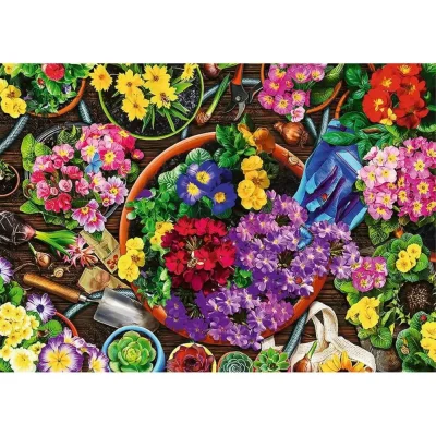 TREFL 2x500 Piece Jigsaw Puzzle - Working in the Garden จิ๊กซอว์ 500 ชิ้น