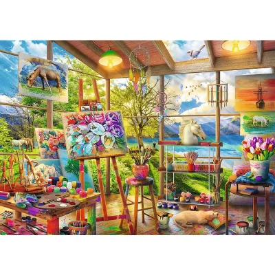 TREFL 2x500 Piece Jigsaw Puzzle - The Art of Painting จิ๊กซอว์ 500 ชิ้น