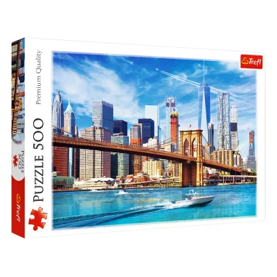 TREFL 500 Piece Jigsaw Puzzle - View of New York, USA จิ๊กซอว์ 500 ชิ้น