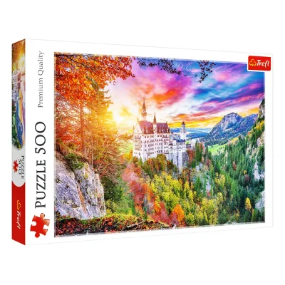 TREFL 500 Piece Jigsaw Puzzle - View of the Neuschwanstein Castle, Germany จิ๊กซอว์ 500 ชิ้น