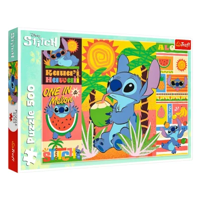 TREFL 500 Piece Jigsaw Puzzle - Holidays with Stitch จิ๊กซอว์ 500 ชิ้น