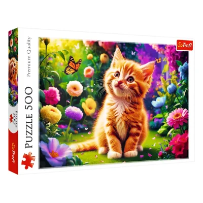 TREFL 500 Piece Jigsaw Puzzle - Cute Kitty จิ๊กซอว์ 500 ชิ้น