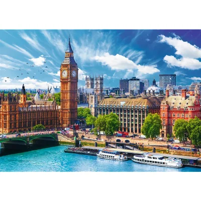 TREFL 500 Piece Jigsaw Puzzle - Sunny day in London จิ๊กซอว์ 500 ชิ้น