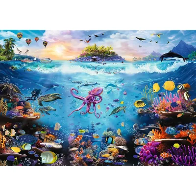 TREFL 13500 Piece Jigsaw Puzzle - Dive into Underwater Paradise จิ๊กซอว์ 10000 ชิ้น+