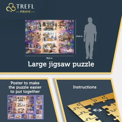 TREFL 13500 Piece Jigsaw Puzzle - Cities Beyond the Clouds จิ๊กซอว์ 10000 ชิ้น+